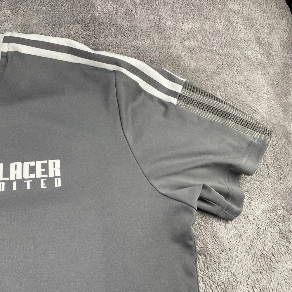Adidas‎ Primegreen Training Jersey Mens XL Gray Short Sleeve Placer United
